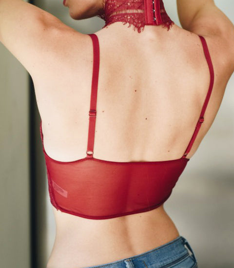 Choker Longline Bralette (Scarlett)
