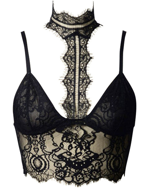 Choker Longline Bralette (Scuro)