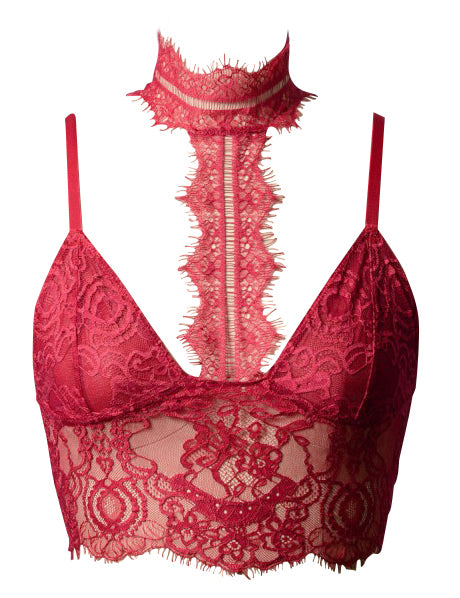Choker Longline Bralette (Scarlett)